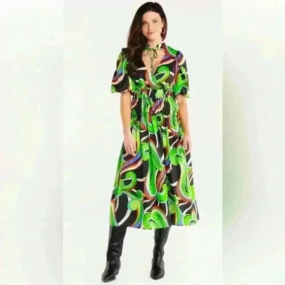 Alden Adair Dresses & Skirts - Alden Adair Shelbi Dress in Kimono new NWT colorful maxi